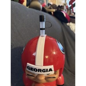GEORGIA TEENYMATES BIG SIP 3D CHARACTER CUP 16OZ BULLDOGS FOOTBALL PLAYER UNIV